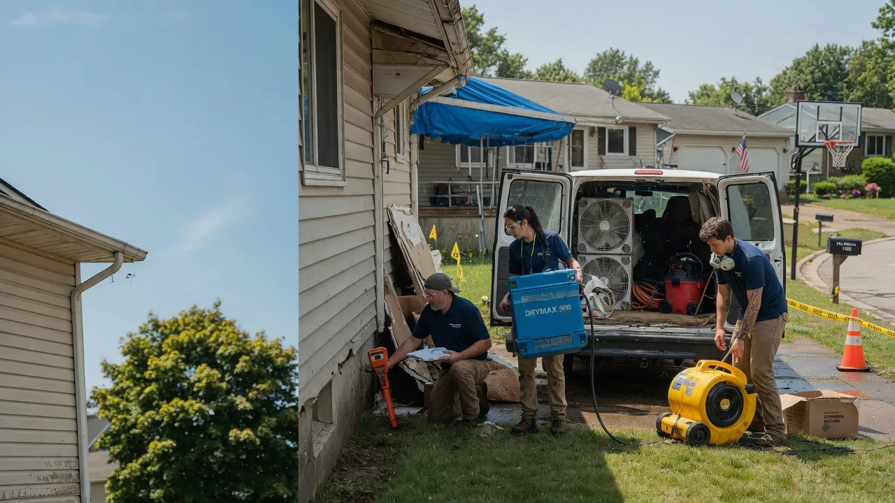 Ceiling Leak Cleanup in Bensenville, IL near me